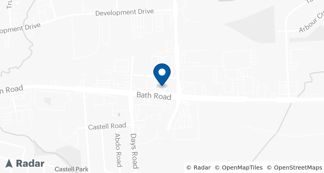 Map of Dairy Queen Location:: 1664 Bath Rd, Kingston, ON, K7M 4X9